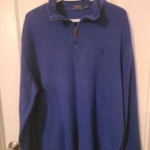 Polo mens quarter zipup